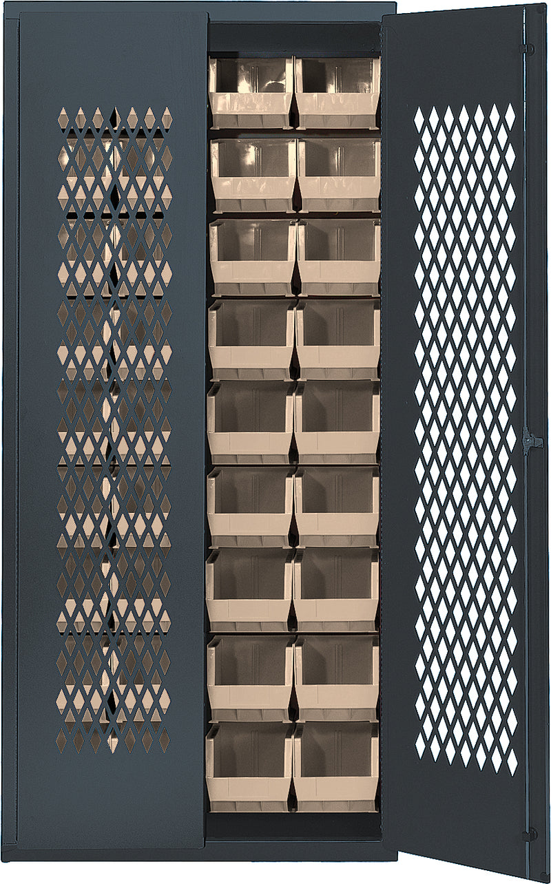 Quantum MESH-BG-240IV | Specialty Bin Cabinets