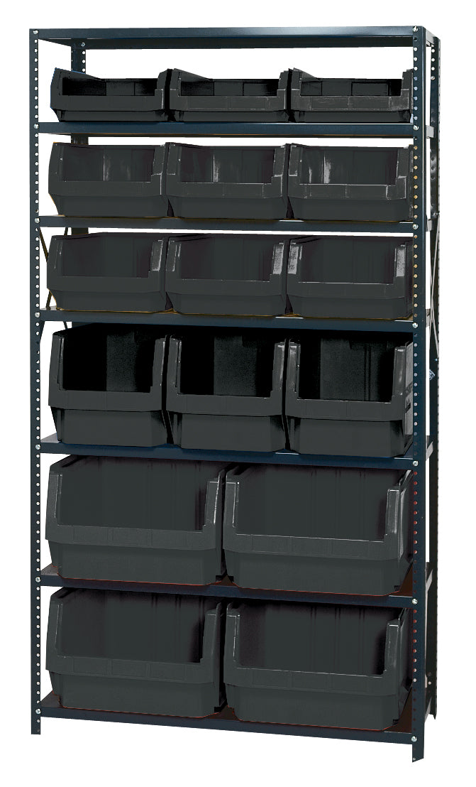 Quantum MSU-16-MIXBK | Magnum Bin Steel Shelving