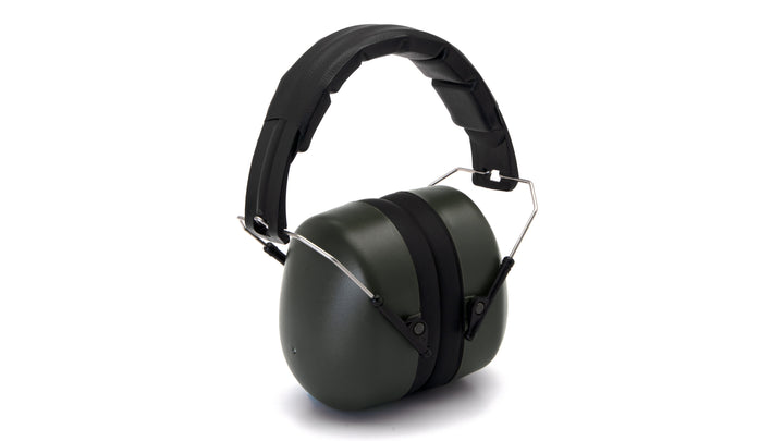 Pyramex PM3022, PM30 Earmuff, OD Green Color, NRR 27dB Decibel Rating