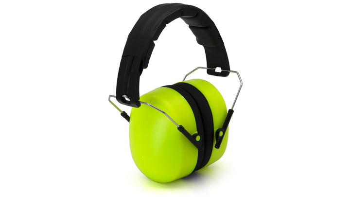 Pyramex PM3031, PM30 Earmuff, Hi-Vis Lime Color, NRR 27dB Decibel Rating