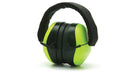 Pyramex PM8031, PM80 Earmuff, Hi-Vis Lime Color, NRR 25dB/SNR 30dB Decibel Rating