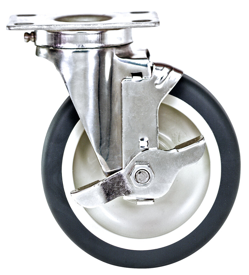 Quantum PT-PSB-S | Swivel Polyurethane Stainles Steel Caster