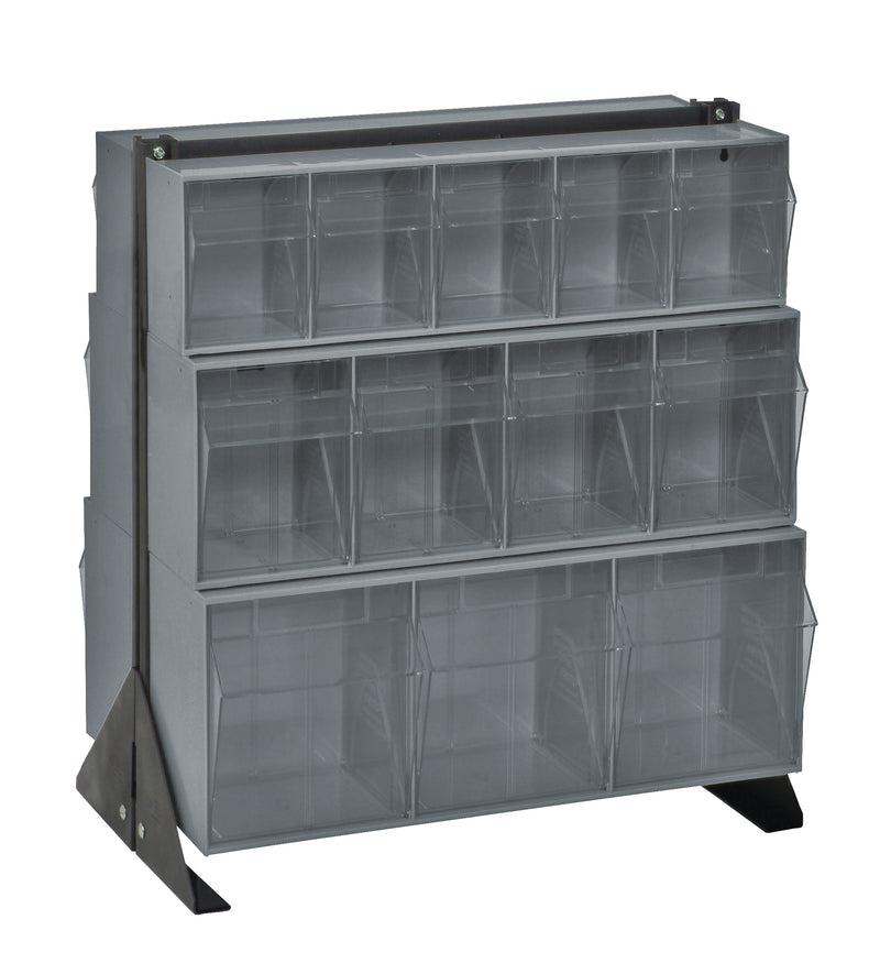 Quantum QFS224-24GY | Tip Out Bin Floor Stand