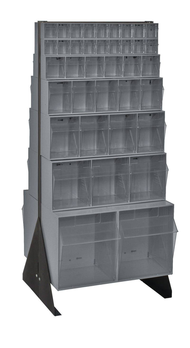 Quantum QFS248-76GY | Tip Out Bin Floor Stand