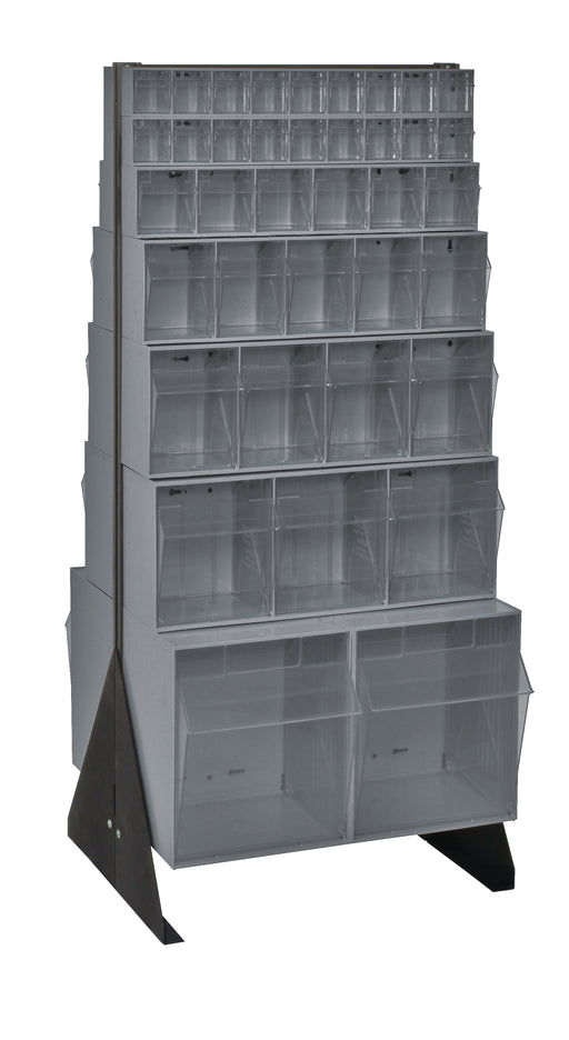 Quantum QFS248-76GY | Tip Out Bin Floor Stand