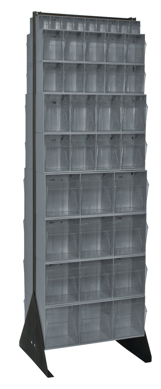 Quantum QFS270-72GY | Tip Out Bin Floor Stand
