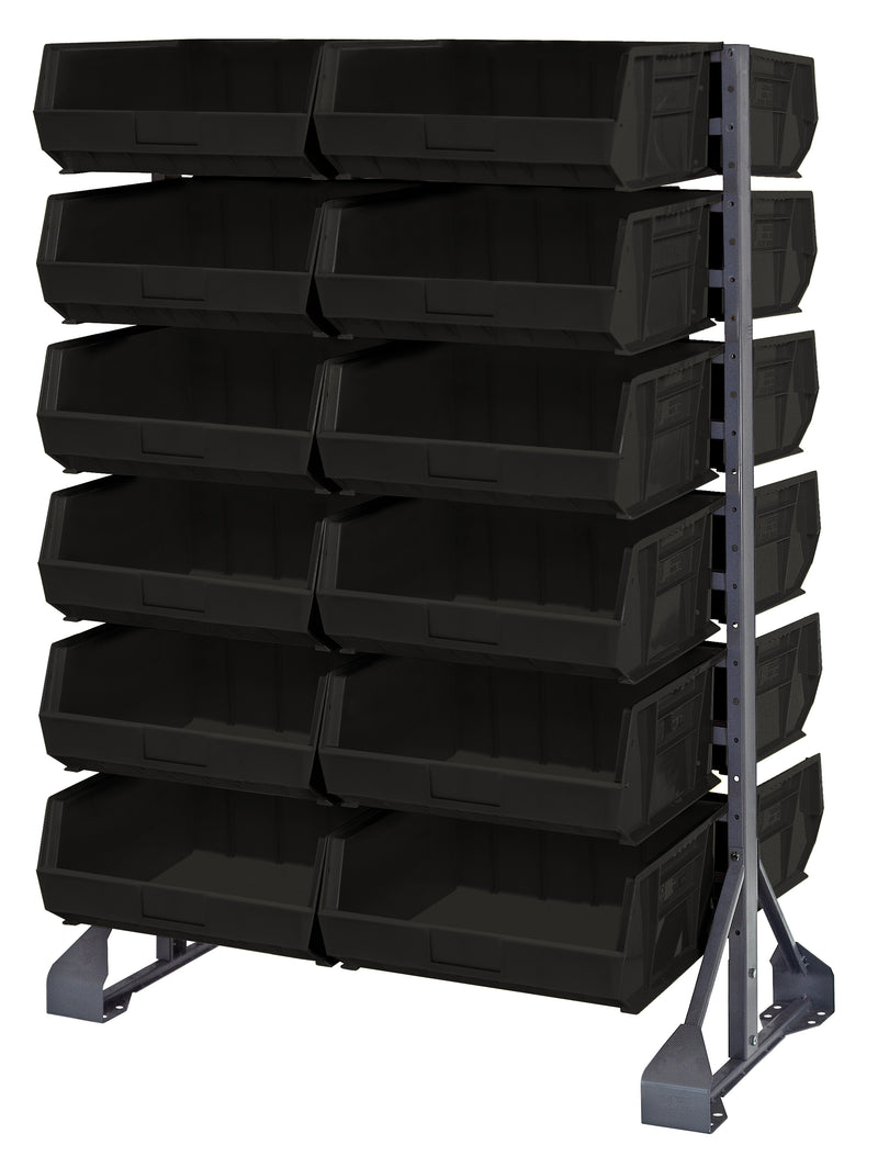 Quantum QRU-12D-250-24BK | Rail Rack