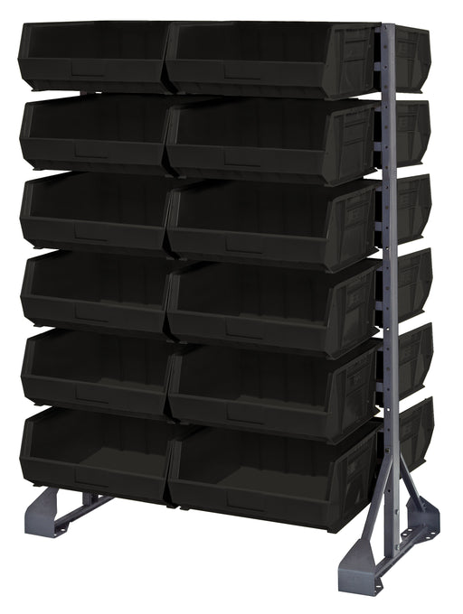 Quantum QRU-12D-250-24BK | Rail Rack