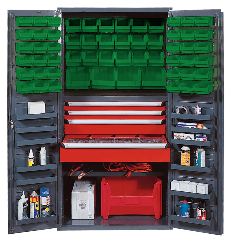 Quantum QSC-3672-4DGN | Heavy-Duty 36" Bin Cabinet