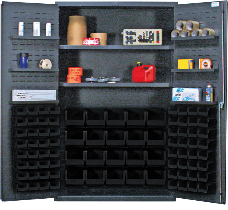 Quantum QSC-4804BK | Heavy-Duty 48" Bin Cabinet