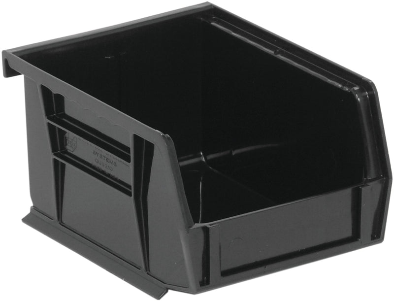 Quantum QUS210BK, QUS Quantum Ultra Stacking & Hanging Polypropylene Black Bins, By Multiples