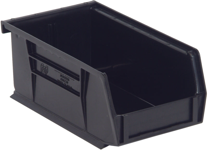 Quantum QUS220BK, QUS Quantum Ultra Stacking & Hanging Polypropylene Black Bins, By Multiples