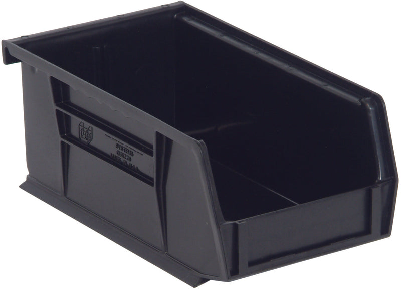 Quantum QUS220BKCS, QUS Quantum Ultra Stacking & Hanging Polypropylene Black Bins, By Case