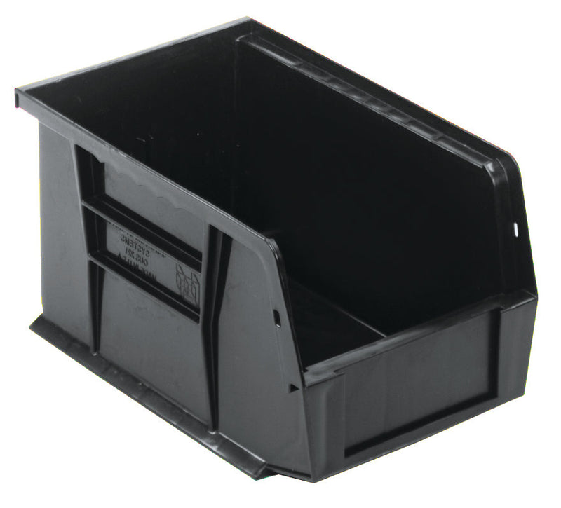 Quantum QUS221BKCS, QUS Quantum Ultra Stacking & Hanging Polypropylene Black Bins, By Case