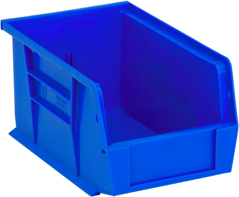 Quantum QUS221BL, QUS Quantum Ultra Stacking & Hanging Polypropylene Blue Bins, By Multiples