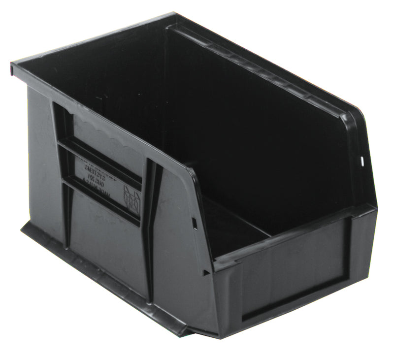 Quantum QUS221BR, QUS Quantum Ultra Stacking & Hanging Recycled Polypropylene Black Bins, By Multiples