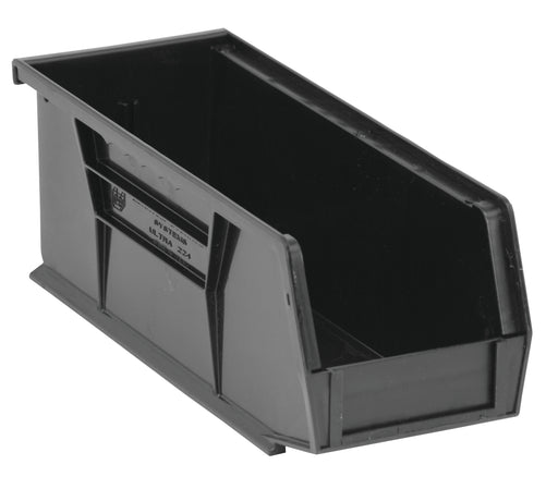 Quantum QUS224BK, QUS Quantum Ultra Stacking & Hanging Polypropylene Black Bins, By Multiples