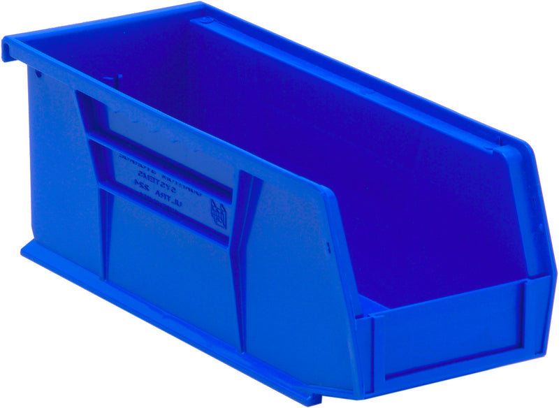Quantum QUS224BL, QUS Quantum Ultra Stacking & Hanging Polypropylene Blue Bins, By Multiples