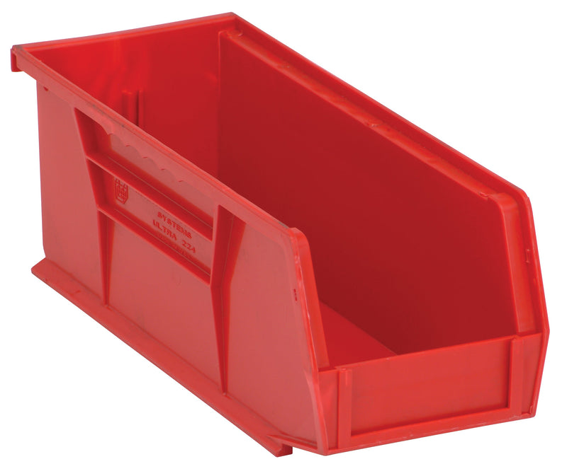 Quantum QUS224RDCS, QUS Quantum Ultra Stacking & Hanging Polypropylene Red Bins, By Case