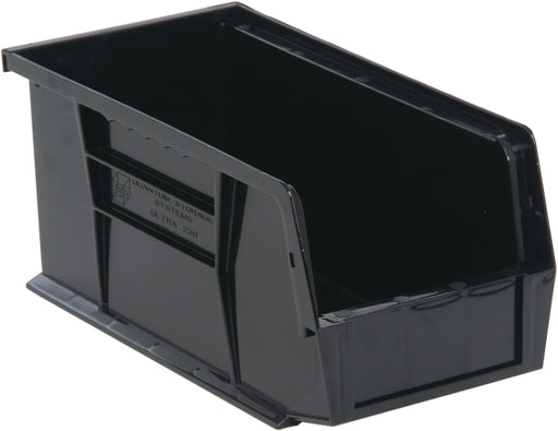 Quantum QUS230BK, QUS Quantum Ultra Stacking & Hanging Polypropylene Black Bins, By Multiples