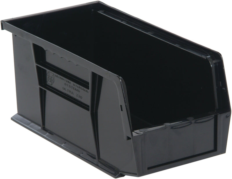 Quantum QUS230BKCS, QUS Quantum Ultra Stacking & Hanging Polypropylene Black Bins, By Case