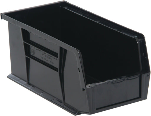 Quantum QUS230BKCS, QUS Quantum Ultra Stacking & Hanging Polypropylene Black Bins, By Case