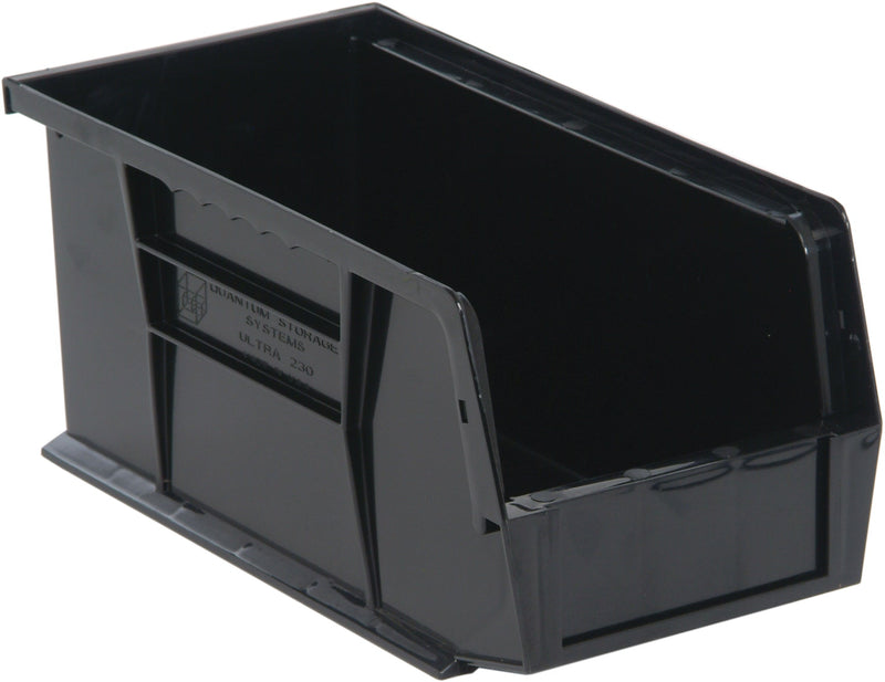 Quantum QUS230BRCS, QUS Quantum Ultra Stacking & Hanging Recycled Polypropylene Black Bins, By Case