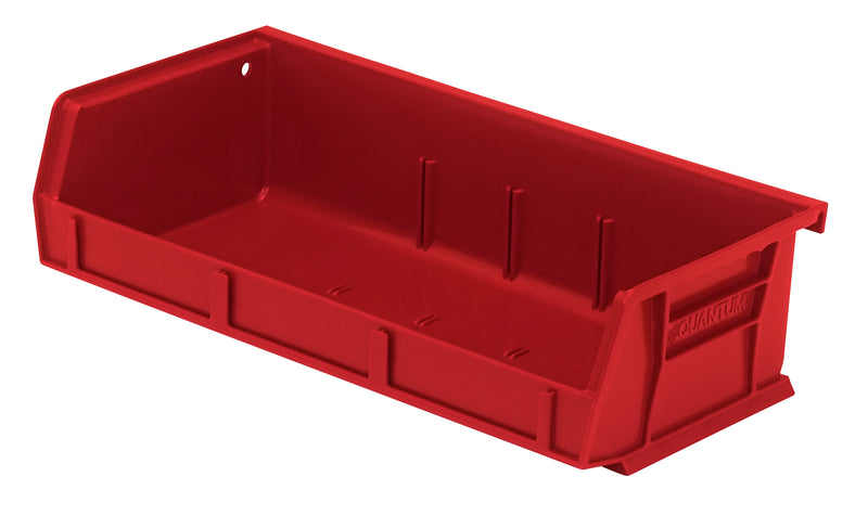 Quantum QUS232RD, QUS Quantum Ultra Stacking & Hanging Polypropylene Red Bins, By Multiples