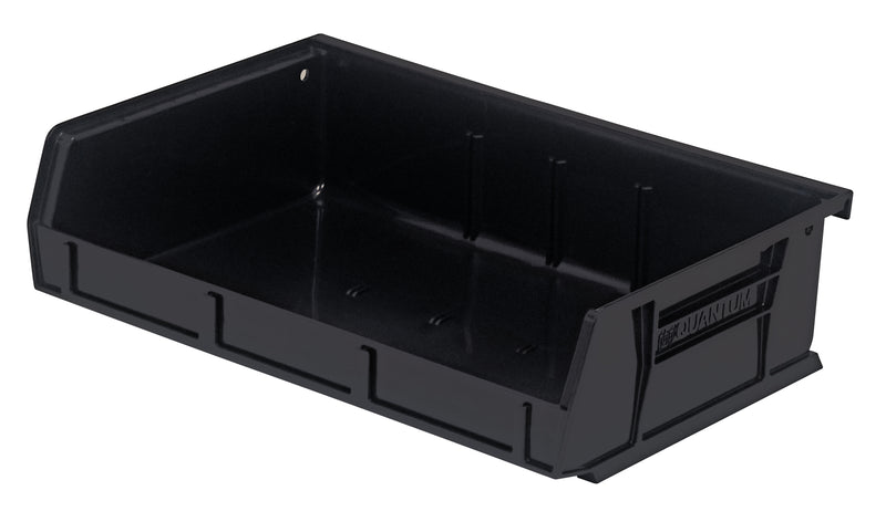 Quantum QUS236BR, QUS Quantum Ultra Stacking & Hanging Recycled Polypropylene Black Bins, By Multiples
