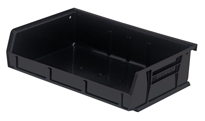 Quantum QUS236BK, QUS Quantum Ultra Stacking & Hanging Polypropylene Black Bins, By Multiples