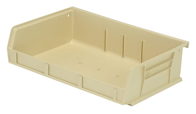 Quantum QUS236IVCS, QUS Quantum Ultra Stacking & Hanging Polypropylene Ivory Bins, By Case