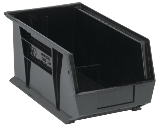 Quantum QUS240BKCS, QUS Quantum Ultra Stacking & Hanging Polypropylene Black Bins, By Case