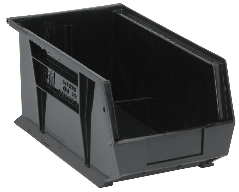 Quantum QUS240BRCS, QUS Quantum Ultra Stacking & Hanging Recycled Polypropylene Black Bins, By Case