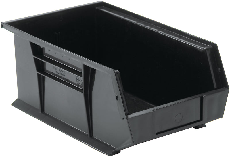 Quantum QUS241BK, QUS Quantum Ultra Stacking & Hanging Polypropylene Black Bins, By Multiples