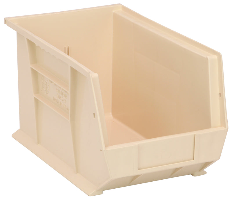 Quantum QUS242IV, QUS Quantum Ultra Stacking & Hanging Polypropylene Ivory Bins, By Multiples