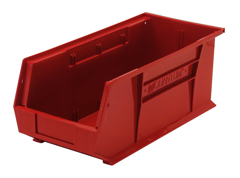 Quantum QUS248RD, QUS Quantum Ultra Stacking & Hanging Polypropylene Red Bins, By Multiples