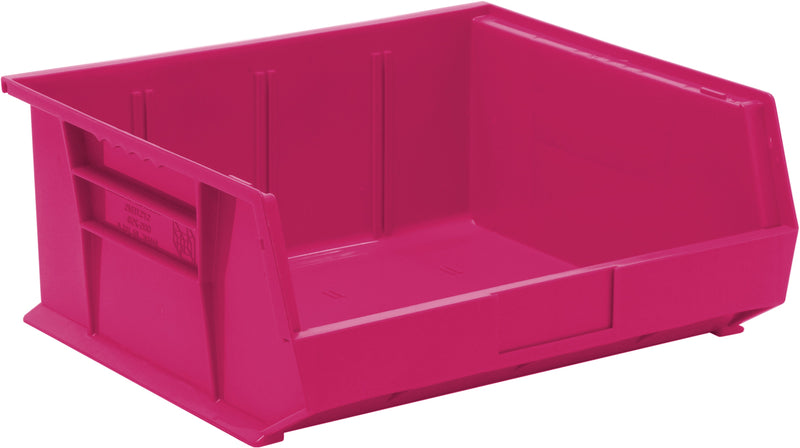 Quantum QUS250PKCS, QUS Quantum Ultra Stacking & Hanging Polypropylene Pink Bins, By Case