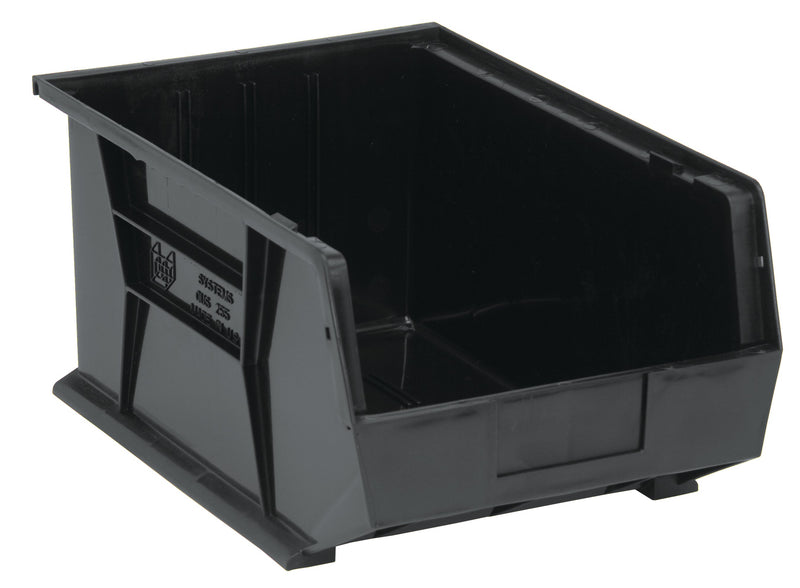 Quantum QUS255BKCS, QUS Quantum Ultra Stacking & Hanging Polypropylene Black Bins, By Case