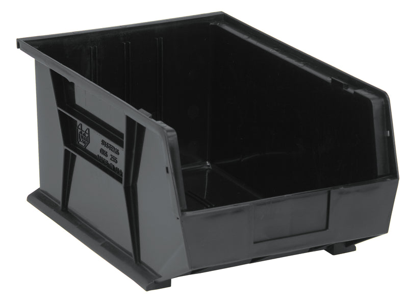 Quantum QUS255BR, QUS Quantum Ultra Stacking & Hanging Recycled Polypropylene Black Bins, By Multiples