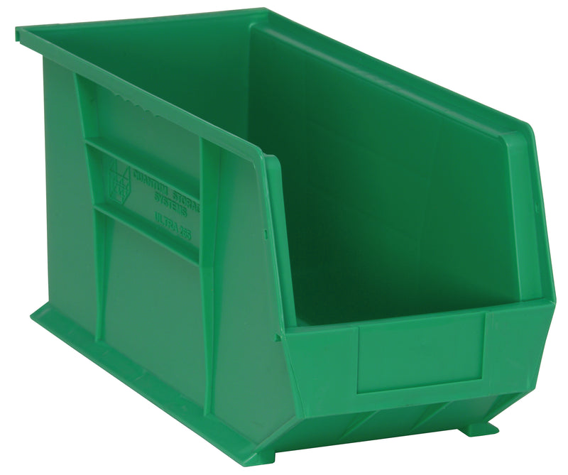 Quantum QUS265GN, QUS Quantum Ultra Stacking & Hanging Polypropylene Green Bins, By Multiples