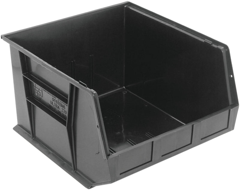 Quantum QUS270BKCS, QUS Quantum Ultra Stacking & Hanging Polypropylene Black Bins, By Case