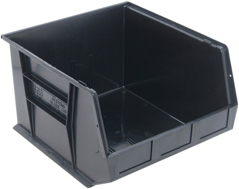 Quantum QUS270BR, QUS Quantum Ultra Stacking & Hanging Recycled Polypropylene Black Bins, By Multiples