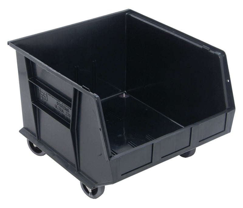 Quantum QUS275MOBBK, QUS Quantum Ultra Stacking & Hanging Polypropylene Black Mobile Bins, By Multiples