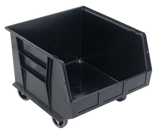 Quantum QUS275MOBBRCS QUS Quantum Ultra Stacking & Hanging Recycled Polypropylene Black Mobile Bins, By Case