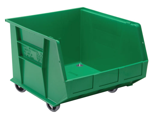Quantum QUS275MOBGNCS QUS Quantum Ultra Stacking & Hanging Polypropylene Green Mobile Bins, By Case