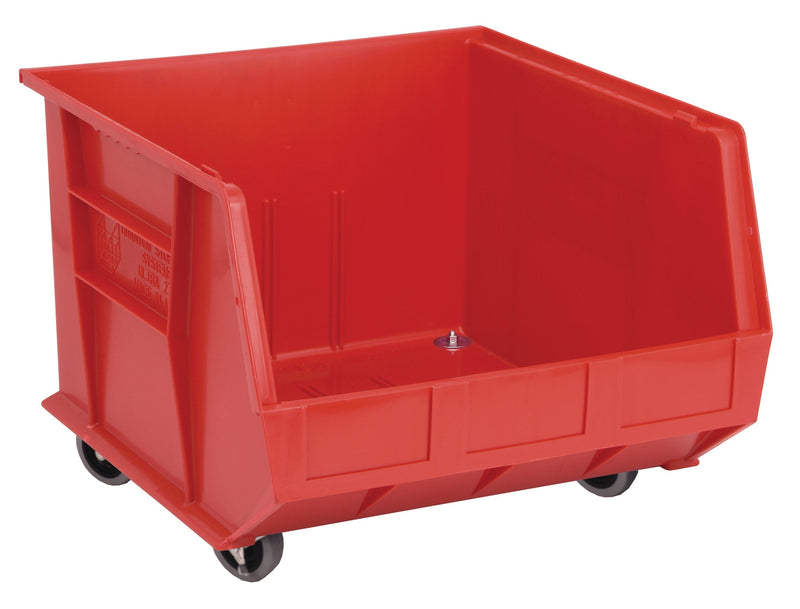 Quantum QUS275MOBRD QUS Quantum Ultra Stacking & Hanging Polypropylene Red Mobile Bins, By Multiples