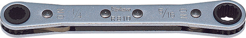 Ko-Ken R810-1/4X5/16, Ratcheting Ring Wrench  1/4x5/16 6 point 108mm Reversible