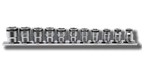 Ko-Ken RS2450MS/11, 1/4 Sq. Dr. Short NUT GRIPÂ® Socket Set,  5-14mm  -  11 pieces - RS2450MS/11