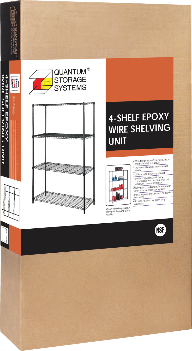 Quantum RWR72-2448LDBK | Convenient Shelving Unit Pack