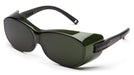 Pyramex S3550SFJ, OTS Over the Spectacle Eyewear, Black Frame Color, 5.0 IR Filter Lens Color